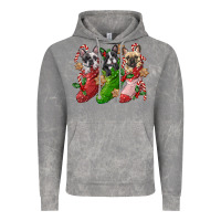 Cloud Rock french bulldog with christmas socks Vintage Hoodie - FaDigitalArtStudio