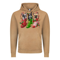 Vintage Camel french bulldog with christmas socks Vintage Hoodie - FaDigitalArtStudio