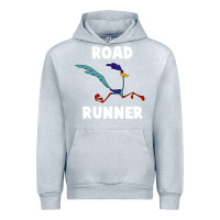 Heather Grey Road Runner Beep Beep Urban Hoodie - linhVisuals