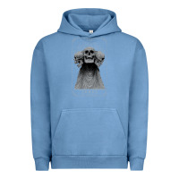 Pigment Pebble Blue hunt showdown anniversary three of skulls black t shirt Urban Hoodie - linhVisuals