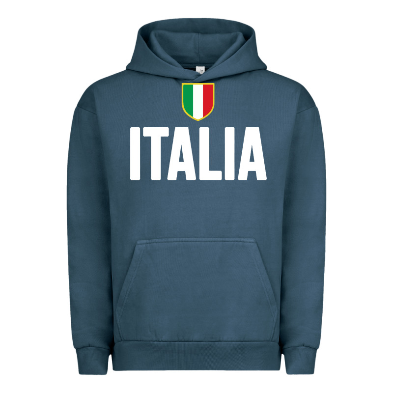 Italia Soccer Jersey Urban Hoodie by linhVisuals | Teevron