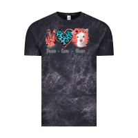 Cloud Black Peace Love Goats Vintage Tee - Jasminsmagicworld