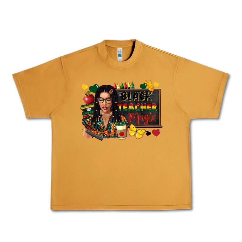 Juneteenth Black Teacher Magic Urban Heavy Tee by FaDigitalArtStudio | Teevron