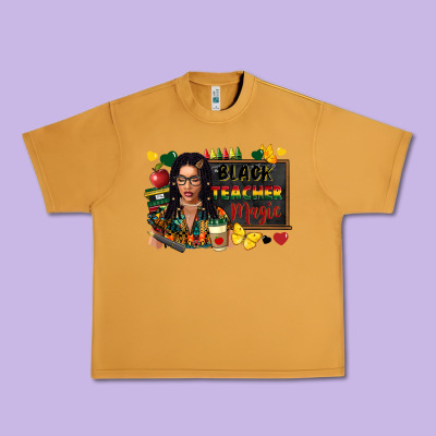 Juneteenth Black Teacher Magic Urban Heavy Tee Designed By Fadigitalartstudio