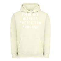 Pigment Pistachio i'm in the witness protection program Urban Hoodie - linhVisuals