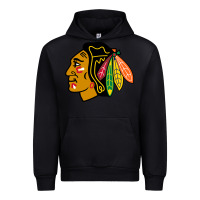 Black the  blackhawks Urban Hoodie - linhVisuals