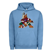 Pigment Pebble Blue the  coyotes Urban Hoodie - linhVisuals