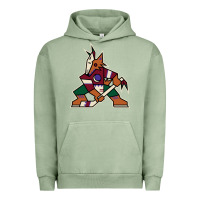 Pigment Oil Green the  coyotes Urban Hoodie - linhVisuals