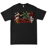 Black mooey christmas Premium Tee - CowGirlArtShop