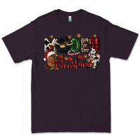 Plum mooey christmas Premium Tee - CowGirlArtShop