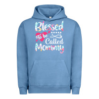 Pigment Pebble Blue blessed to be called mommy t  shirt blessed to be called mommy lovely Urban Hoodie - linhVisuals