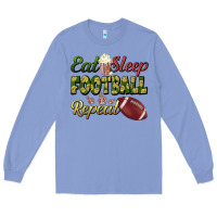 Eat Sleep Football Repeat Long Sleeve Tee | Teevron
