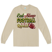 Mushroom eat sleep football repeat Long Sleeve Tee - BundleAndBundleShop