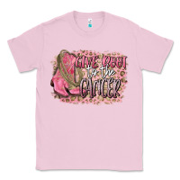 Bubblegum Pink give boot to the cancer Classic Tee - CowGirlArtShop