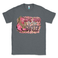 Charcoal Heather give boot to the cancer Classic Tee - CowGirlArtShop