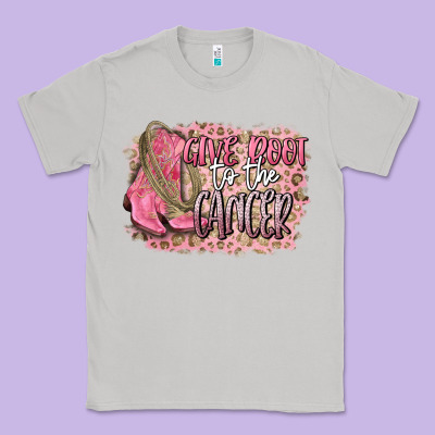 Give Boot To The Cancer Classic Tee Designed By Cowgirlartshop