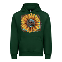 Forest Green Shine Brighter Urban Hoodie - JahusDesignShop