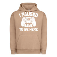 Pigment Burro i paused my game to be here Urban Hoodie - linhVisuals