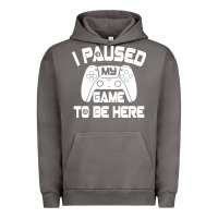 Pigment Tornado i paused my game to be here Urban Hoodie - linhVisuals