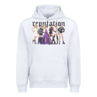White reputation  okka Urban Hoodie - linhVisuals
