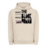 Pigment French Oak respect protect love the black woman Urban Hoodie - linhVisuals