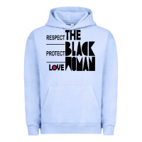 Pigment Grape Ice respect protect love the black woman Urban Hoodie - linhVisuals