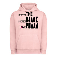 Pigment Salmon respect protect love the black woman Urban Hoodie - linhVisuals