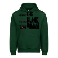 Forest Green respect protect love the black woman Urban Hoodie - linhVisuals