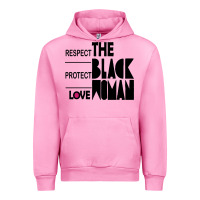 Fuchsia Pink respect protect love the black woman Urban Hoodie - linhVisuals