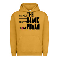 Pigment Peanut Butter respect protect love the black woman Urban Hoodie - linhVisuals
