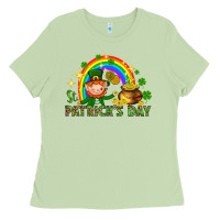 Matcha St. Patrick's Day Elf with elements Ladies Tee - HowdyJamesFarm