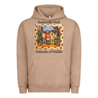 Pigment Burro restore the wolf defenders of wildlife Urban Hoodie - linhVisuals