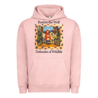 Pigment Salmon restore the wolf defenders of wildlife Urban Hoodie - linhVisuals