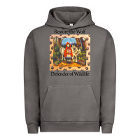 Pigment Tornado restore the wolf defenders of wildlife Urban Hoodie - linhVisuals