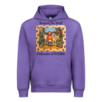 Tulip restore the wolf defenders of wildlife Urban Hoodie - linhVisuals