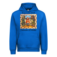 Cobalt restore the wolf defenders of wildlife Urban Hoodie - linhVisuals