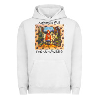 Pigment Lunar Rock restore the wolf defenders of wildlife Urban Hoodie - linhVisuals
