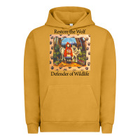 Pigment Peanut Butter restore the wolf defenders of wildlife Urban Hoodie - linhVisuals