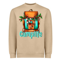 Mushroom camp life camp backpack Heavyweight Sweatshirt - AdoDesignShop