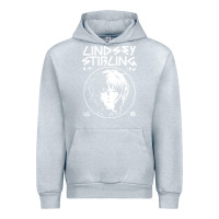 Heather Grey lindsey stirling white Urban Hoodie - linhVisuals