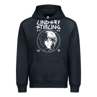 Navy lindsey stirling white Urban Hoodie - linhVisuals
