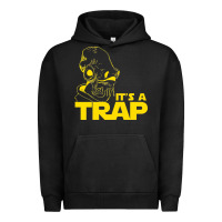 Pigment Black it's a trap Urban Hoodie - linhVisuals