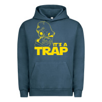 Pigment Midnight Navy it's a trap Urban Hoodie - linhVisuals