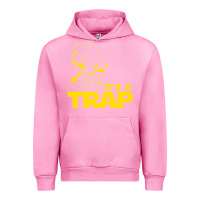 Fuchsia Pink it's a trap Urban Hoodie - linhVisuals