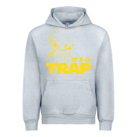 Heather Grey it's a trap Urban Hoodie - linhVisuals