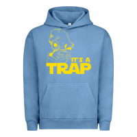 Pigment Pebble Blue it's a trap Urban Hoodie - linhVisuals