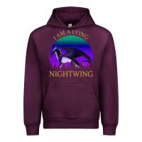 Mauve Wine wings of fire i am a lying nightwing vintage Urban Hoodie - linhVisuals