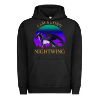 Pigment Black wings of fire i am a lying nightwing vintage Urban Hoodie - linhVisuals
