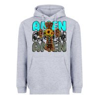 Heather Grey amen Heavyweight Hoodie - JahusDesignShop