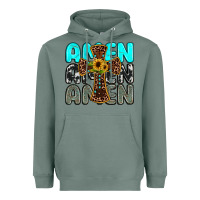 Sage amen Heavyweight Hoodie - JahusDesignShop